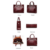 <bold>Tote / Shoulder Bag <br>Vegan-Leather Handbag  - strapsandbrass.com