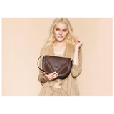 <bold>Shell  / Crossbody Bag  <br>Vegan-Leather Handbag  - strapsandbrass.com
