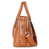 <bold>Top-Handle / Crossbody Bag <br>Genuine-Leather Handbag  - strapsandbrass.com