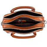 <bold>Top-Handle / Crossbody Bag <br>Genuine-Leather Handbag  - strapsandbrass.com