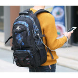 Backpack USB Charging & Water Resistant <br> Oxford Backpack  - strapsandbrass.com