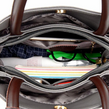 <bold>Tote / Crossbody Bag <br>Genuine-Leather Handbag  - strapsandbrass.com