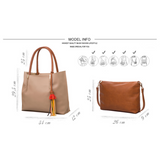 <bold>Tote & Crossbody Bag Set <br>Vegan-Leather Handbag  - strapsandbrass.com