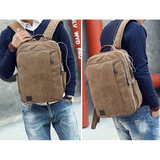 Backpack USB Charging & Anti-Theft <br> Canvas Backpack  - strapsandbrass.com