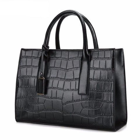 <bold>Tote / Shoulder Bag  <br>Vegan-Leather Handbag  - strapsandbrass.com