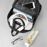 Backpack USB Charging & Anti-Theft <br> Polyester Backpack  - strapsandbrass.com