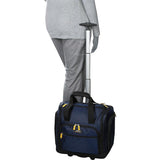 famous wheeled under seat cabin bag 16" - exclusive 3 colors soft side carry-on Luggage  - strapsandbrass.com