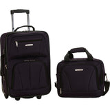 famous luggage riot 2 piece carry on luggage set 29 colors Luggage Purple - strapsandbrass.com