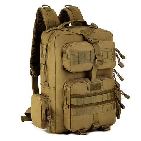 Backpack Military & Tactical <br> Nylon Backpack Khaki - strapsandbrass.com