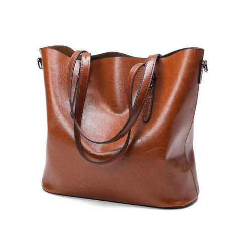 <bold>Tote / Shoulder Bag  <br>Vegan-Leather Handbag  - strapsandbrass.com
