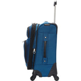 famous travel gear expandable spinner luggage - 20" soft side carry-on Luggage  - strapsandbrass.com
