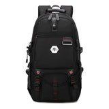 Backpack USB Charging & Water Resistant <br> Oxford Backpack Black - strapsandbrass.com