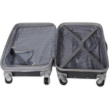 famous luggage modern 20" hardside expandable hardside carry-on luggage  - strapsandbrass.com