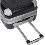 famous luggage modern 20" hardside expandable hardside carry-on luggage  - strapsandbrass.com