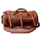 Duffel / Shoulder Bag <br> Genuine Leather Handbag  - strapsandbrass.com