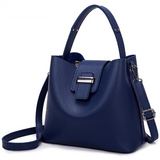 <bold>Bucket / Tote Bag  <br>Vegan-Leather Handbag  - strapsandbrass.com