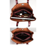 <bold>Tote / Shoulder Bag <br>Vegan-Leather Handbag  - strapsandbrass.com