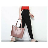 <bold>Tote  / Shoulder Bag  <br>Vegan-Leather Handbag  - strapsandbrass.com