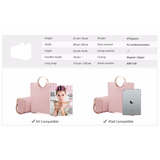 <bold>Tote & Crossbody Bag Set <br>Vegan-Leather Handbag  - strapsandbrass.com