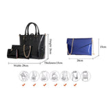 <bold>Tote Crossbody Bag & Purse Set <br>Vegan-Leather Handbag  - strapsandbrass.com