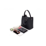 <bold>Bucket / Tote Bag  <br>Vegan-Leather Handbag  - strapsandbrass.com