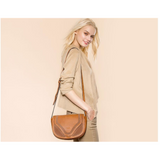 <bold>Shell  / Crossbody Bag  <br>Vegan-Leather Handbag  - strapsandbrass.com