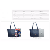 <bold>Tote / Shoulder Bag  <br>Vegan-Leather Handbag  - strapsandbrass.com