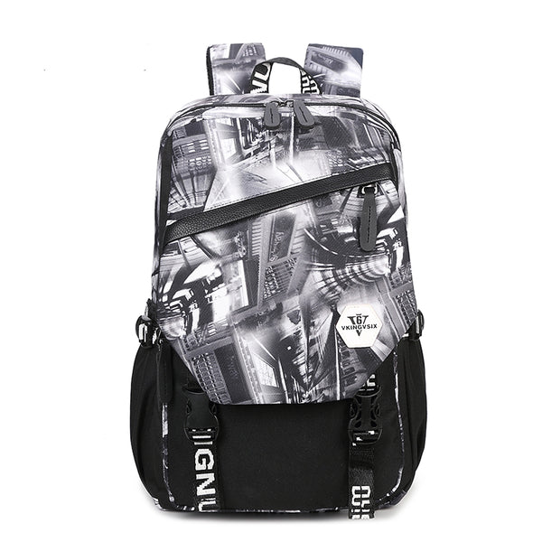 Backpack USB Charging<br> Oxford Backpack  - strapsandbrass.com