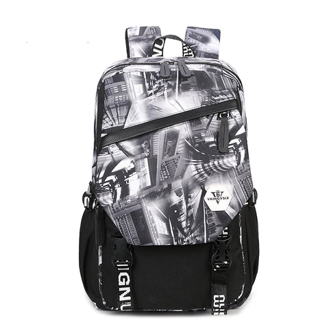 Backpack USB Charging<br> Oxford Backpack  - strapsandbrass.com