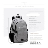 Backpack USB Charging <br> Canvas Backpack  - strapsandbrass.com