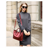 <bold>Tote / Shoulder Bag <br>Genuine-Leather Handbag  - strapsandbrass.com