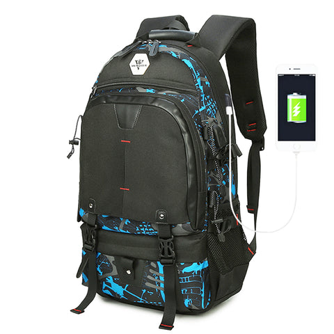 Backpack USB Charging<br> Oxford Backpack  - strapsandbrass.com