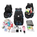 Backpack USB Charging & Water Resistant <br> Oxford Backpack  - strapsandbrass.com