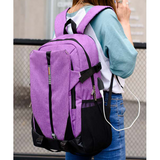 Backpack USB Charging<br> Canvas Backpack  - strapsandbrass.com