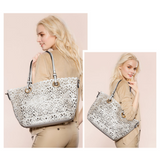 <bold>Tote & Crossbody Bag Set <br>Vegan-Leather Handbag  - strapsandbrass.com