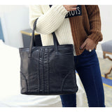 <bold>Tote / Shoulder Bag <br>Genuine-Leather Handbag  - strapsandbrass.com