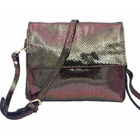 <bold>Crossbody  / Shoulder Bag <br>Genuine-Leather Handbag  - strapsandbrass.com