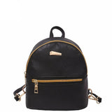 <bold>Youth Backpack <br>Vegan-Leather Fashion Backpack Black backpack - strapsandbrass.com
