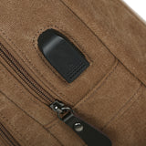Backpack USB Charging & Anti-Theft <br> Canvas Backpack  - strapsandbrass.com