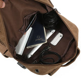 Backpack USB Charging & Anti-Theft <br> Canvas Backpack  - strapsandbrass.com