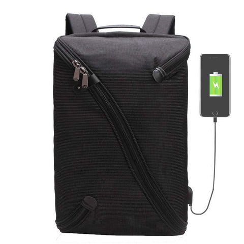 Backpack USB Charging & Anti-Theft <br> Nylon Backpack  - strapsandbrass.com