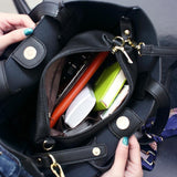 <bold>Tote / Crossbody Bag <br>Vegan-Leather Handbag  - strapsandbrass.com