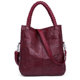 <bold>Bucket / Tote Bag <br>Genuine-Leather Handbag  - strapsandbrass.com