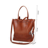 <bold>Tote / Shoulder Bag  <br>Vegan-Leather Handbag  - strapsandbrass.com