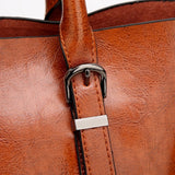 <bold>Tote  / Shoulder Bag  <br>Vegan-Leather Handbag  - strapsandbrass.com