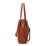 <bold>Tote / Shoulder Bag  <br>Vegan-Leather Handbag  - strapsandbrass.com