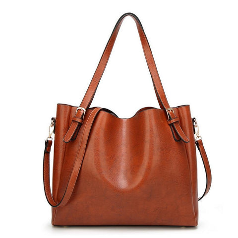 <bold>Tote / Shoulder Bag  <br>Vegan-Leather Handbag  - strapsandbrass.com