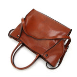 <bold>Tote  / Shoulder Bag  <br>Vegan-Leather Handbag  - strapsandbrass.com