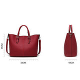 <bold>Tote / Shoulder Bag <br>Vegan-Leather Handbag  - strapsandbrass.com