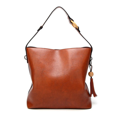 <bold>Bucket / Shoulder Bag <br>Vegan-Leather Handbag  - strapsandbrass.com